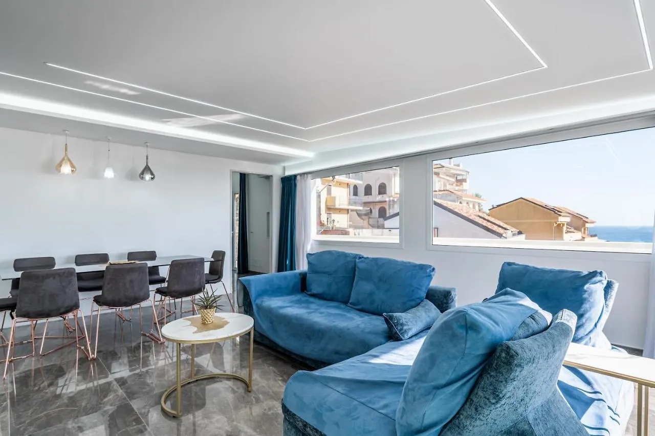 Luxury Azzurra Seaview House With Terrace Apartment Giardini Naxos Italy