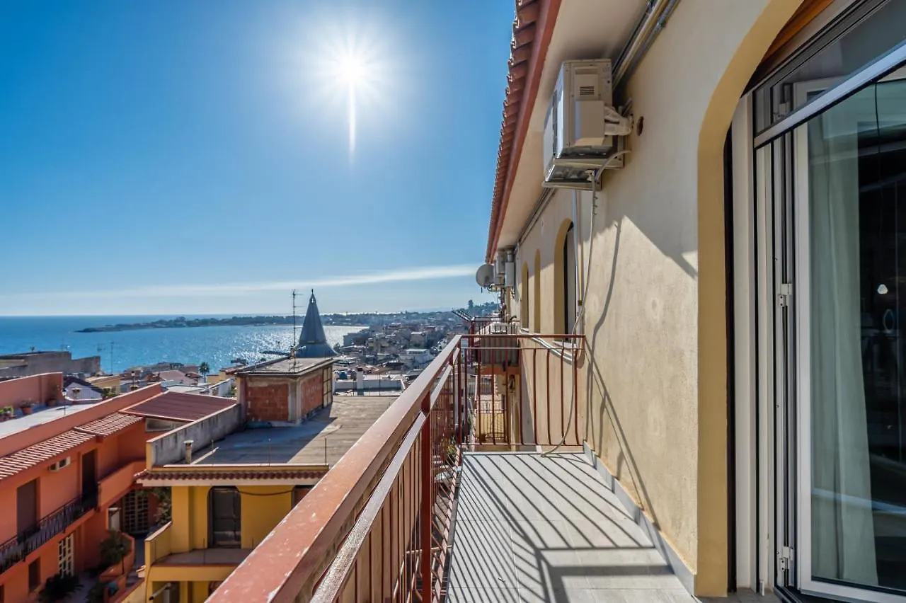 Luxury Azzurra Seaview House With Terrace Apartment Giardini Naxos Italy
